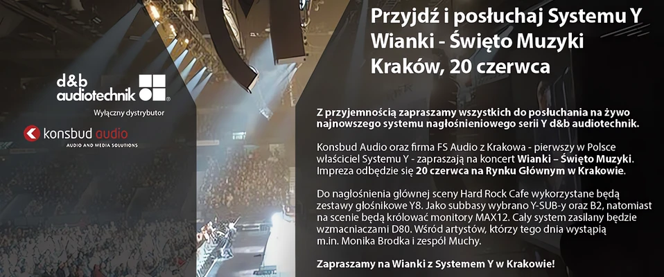 Konsbud Audio i FS Audio zapraszają na "Wianki - Święto Muzyki" w Krakowie