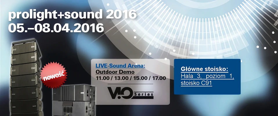 dBTechnologies ViO - Premiera nowych liniówek na Prolight+Sound 2016