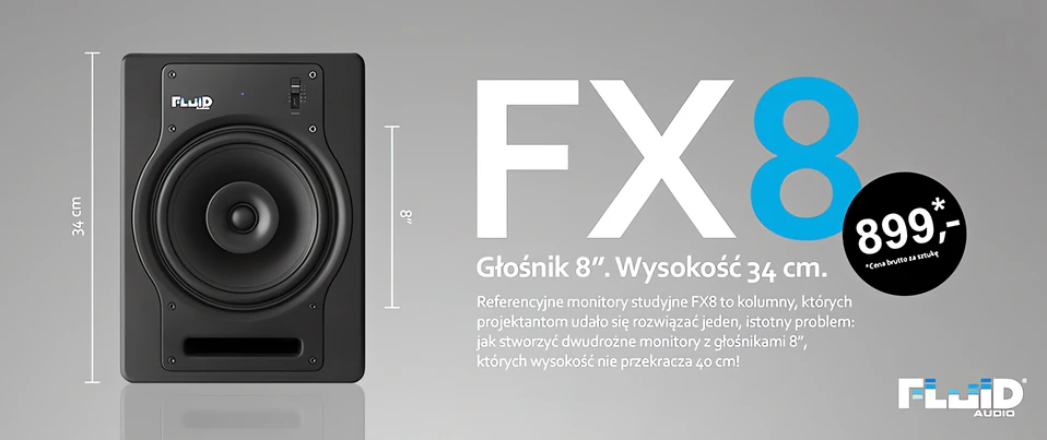 Fluid Audio FX8 - Superniskie monitory już w sklepach