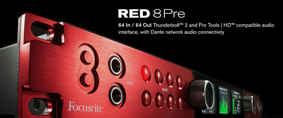Focusrite Red 8Pre - Najnowszy interfejs z przedwzmacniaczami Red Evolution