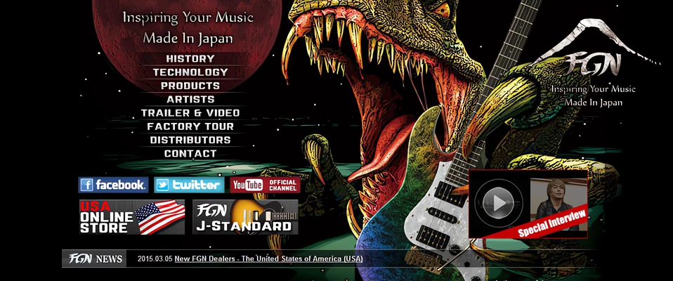 www.fgnguitars.com - Nowa strona internetowa FGN Guitars już w sieci