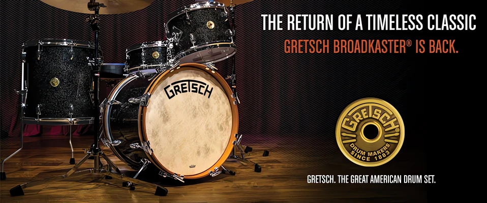 Gretsch USA Broadkaster Drums zwyciązcą M.I.P.A. 2015