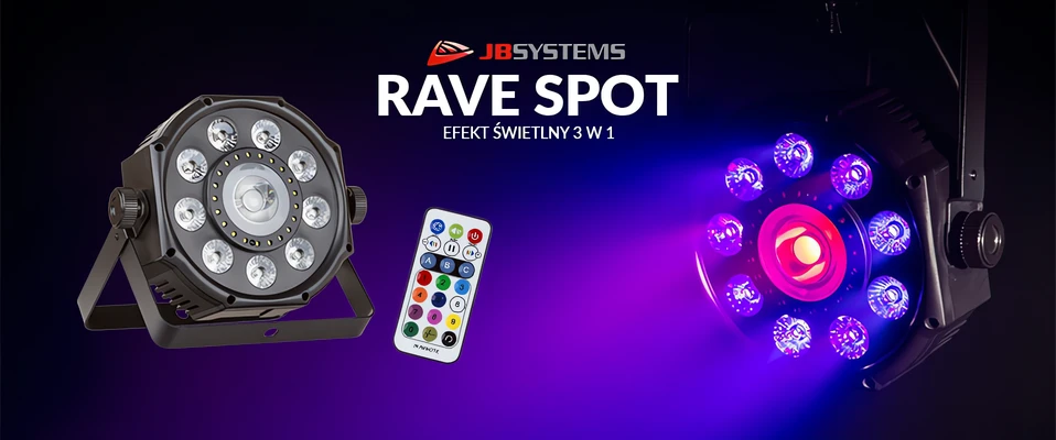 JB Systems Rave Spot - kompaktowy efekt typu "3 w 1"