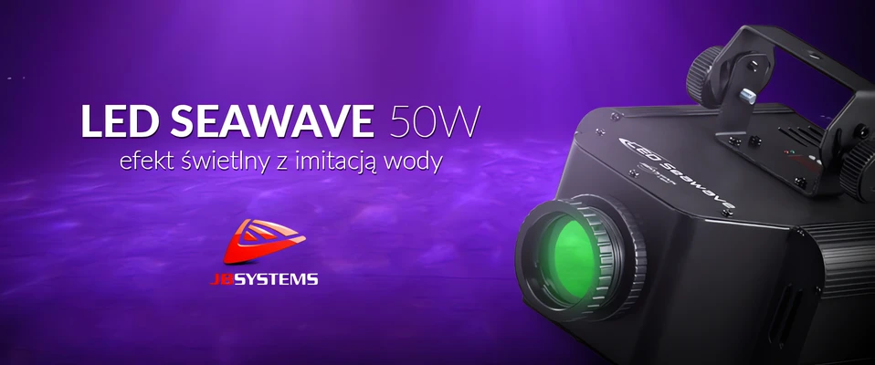 JB Systems SEAWAVE 50W  - Mocniejsza odsłona popularnego efektu LED Waterwave