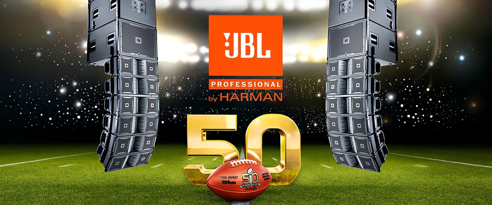 VerTec - Systemy liniowe JBL nagłośniły 50 finał Super Bowl w USA