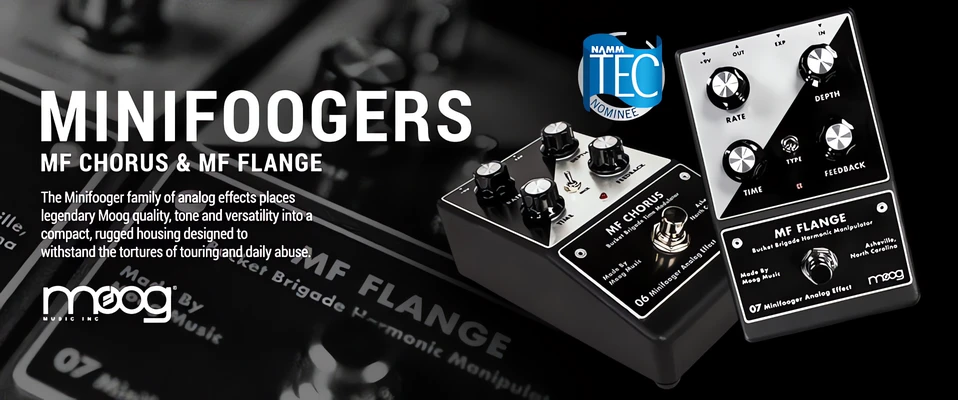 Efekty Moog MF Chorus i MF Flange nominowane do nagrody TEC