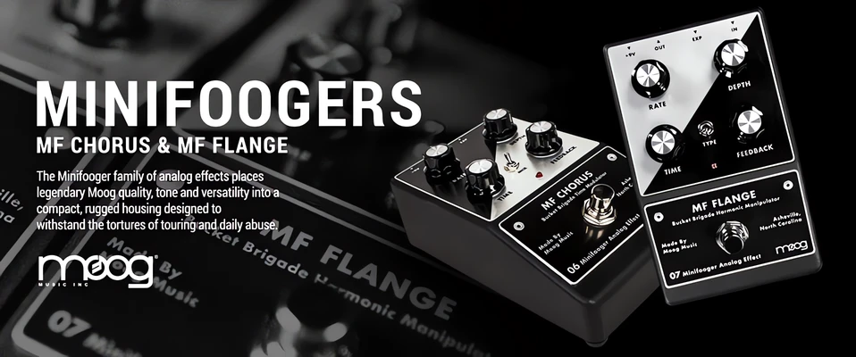 Moog prezentuje nowe efekty Minifooger Chorus oraz Flange