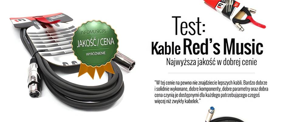 Testujemy polskie kable mikrofonowe Red's Music