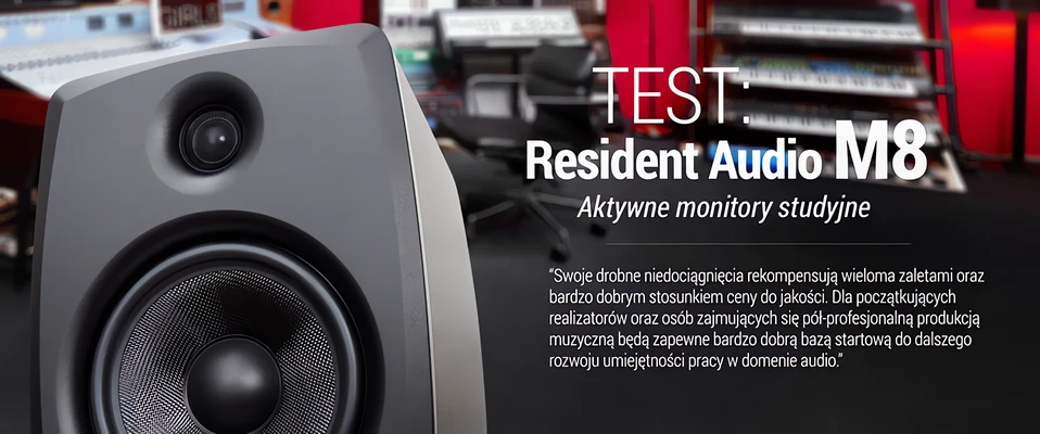 Test aktywnych monitorów studyjnych Resident Audio M8