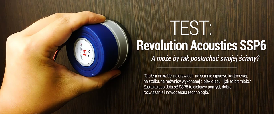Test wzbudnika audio Revolution Acoustics SSP6 w Infomusic.pl