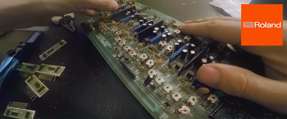  Roland Juno-106 wymiana układów odpowiedzialnych za wydawanie dźwięku