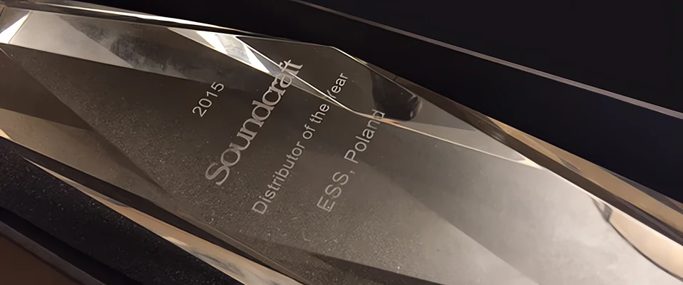 ESS Audio z nagrodą dla najlepszego dystrybutora marki Soundcraft 2015