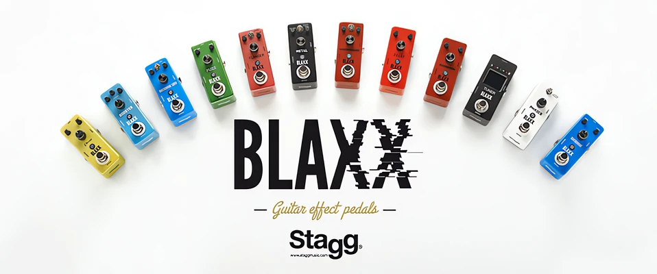 Stagg prezentuje pełną gamę efektów gitarowych Blaxx