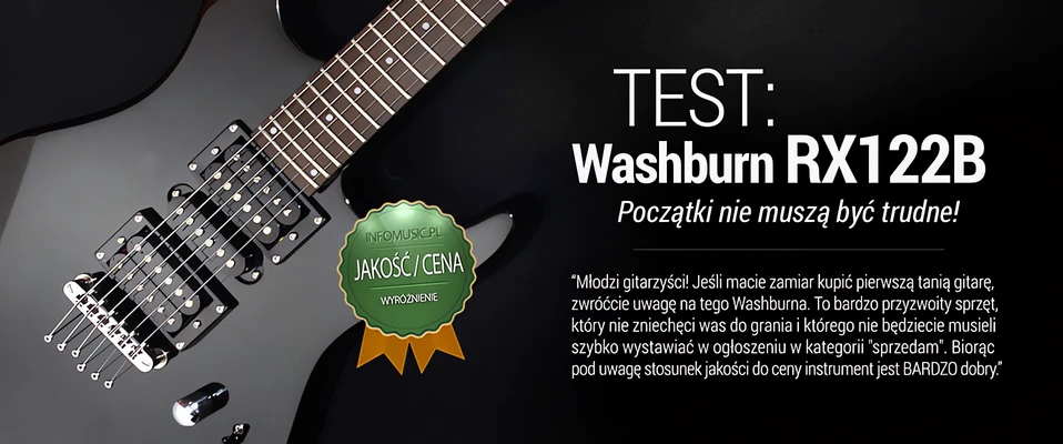 Sprawdziliśmy gitarę elektryczną Washburn RX122B
