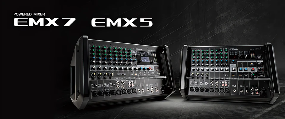 Yamaha wprowadza EMX5 i EMX7 - Nowe przenośne powermixery