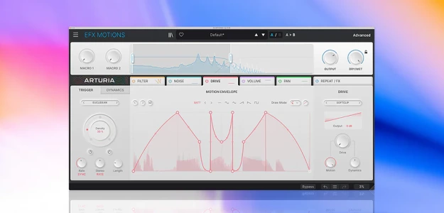 Arturia Efx MOTIONS - Kreatywny efekt do modulacji brzmienia