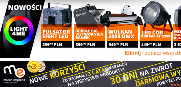 Najnowsze produkty Light4Me dostępne w ofercie Music Express