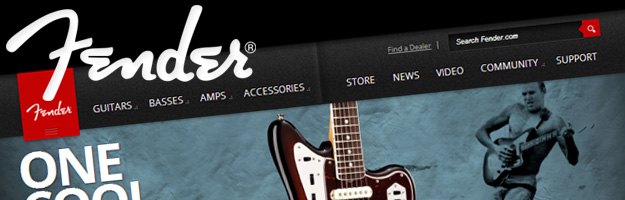 Fender zaprasza na nową stronę internetową