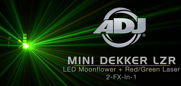 ADJ Mini Dekker LZR - - tradycyjny moonflower z LED