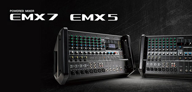 Yamaha pokazała przenośne powermixery  EMX5 i EMX7