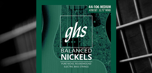 GHS przedstawia serię strun Balanced Nickel Bass 