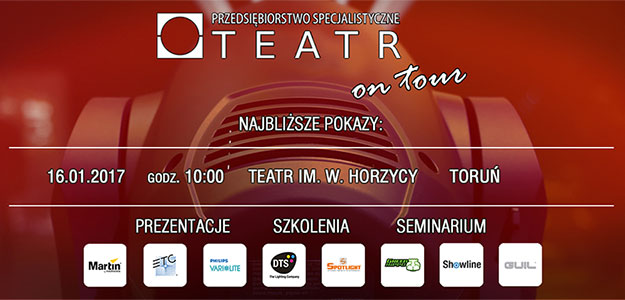 Prezentacja oświetlenia scenicznego PS Teatr wkrótce w Toruniu