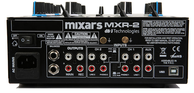 Mixars MXR-2 - kompaktowy 2-kanałowy mikser z interfejsem USB
