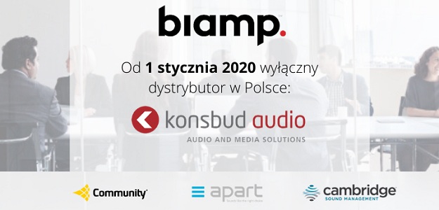 Konsbud Audio wybrany polskim partnerem firmy BIAMP