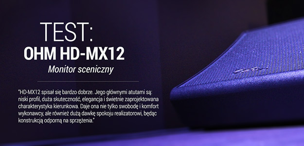 Test monitora scenicznego Ohm HD-MX12 w Infomusic.pl