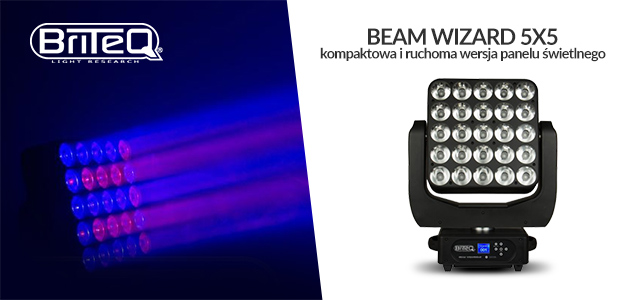 Briteq BEAM WIZARD 5X5 - głowica ruchoma typu beam