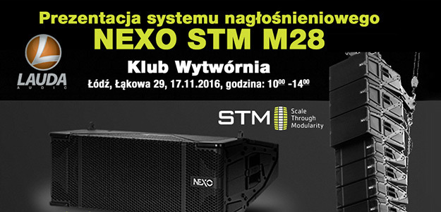 System liniowy NEXO STM M28 od kuchni - Prezentacja już 17 listopada