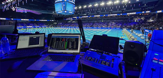 Systemy Riedel obsłużyły transmisje U.S. Swim Trials