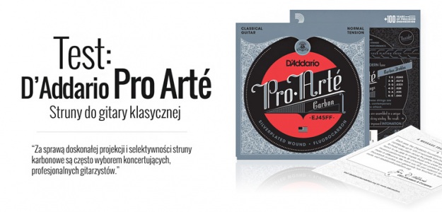 D'Addario Pro Arte Carbon - test strun do gitary klasycznej