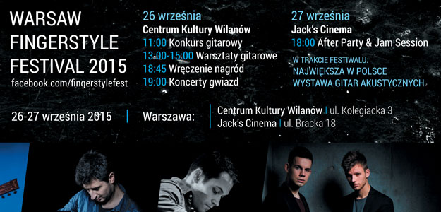 Pierwsza edycja Warsaw Fingerstyle Festival już we Wrześniu