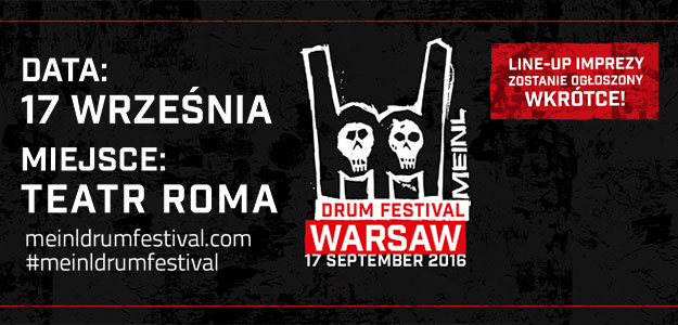 Meinl Drum Festival 2016 odbędzie się 17 września w Warszawie