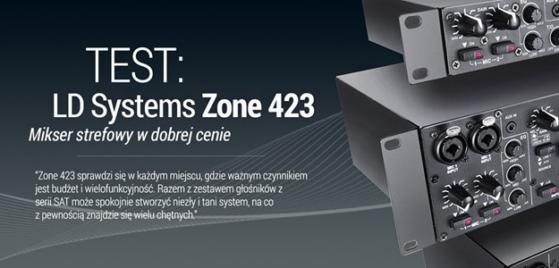 LD Systems Zone 423 - Test miksera strefowego