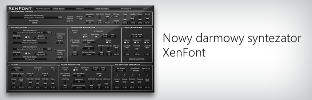 Nowy darmowy syntezator XenFont