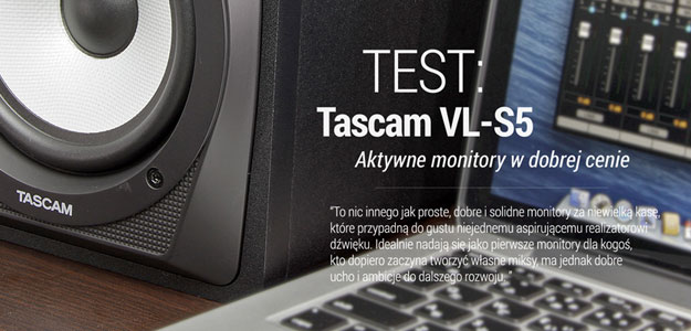 Monitory Tascam VL-S5 wyróżnione w teście Infomusic.pl
