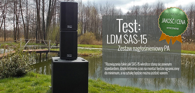 Test przenośnego zestawu nagłośnieniowego LDM SAS-15