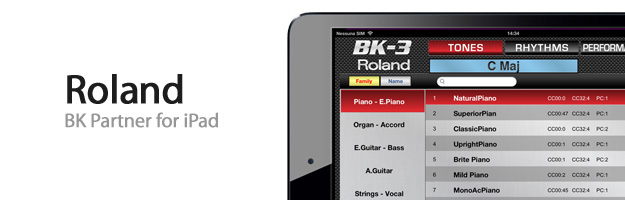 Roland BK Partner - nowość na iPady już w iTunes