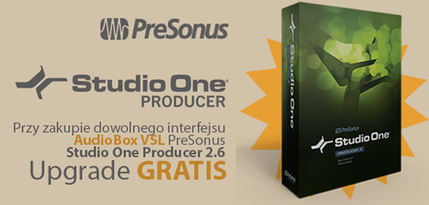 Kup Presonus AudioBox VSL i odbierz upgrade Studio One Producer