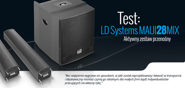 Test zestawu LD Systems MAUI 28 MIX w Infomusic.pl