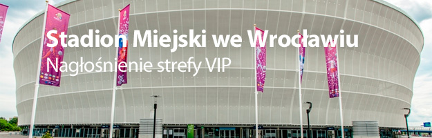 Realizacja nagłośnienia na stadionie we Wrocławiu