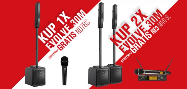 Mikrofon od Electro-Voice gratis! Promocja na systemy EVOLVE 30M