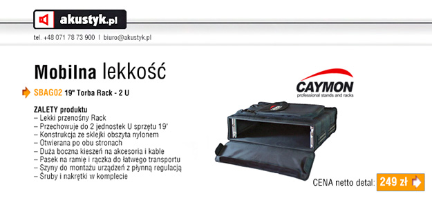 Mobilna lekkość od Caymon - zobacz nowe torby transportowe rack