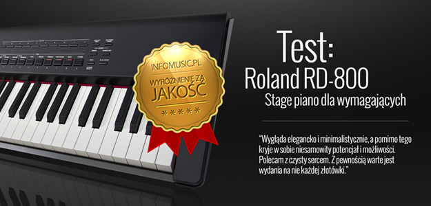 Test pianina scenicznego Roland RD-800 w Infomusic.pl