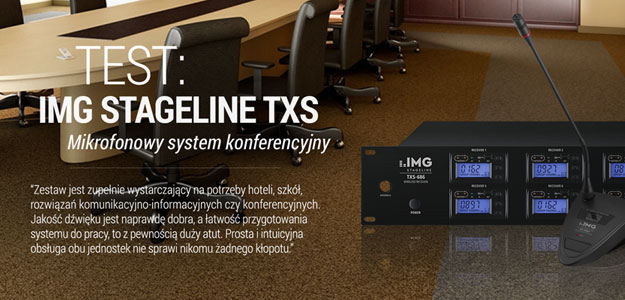 Test zestawu konferencyjnego IMG STAGELINE TXS