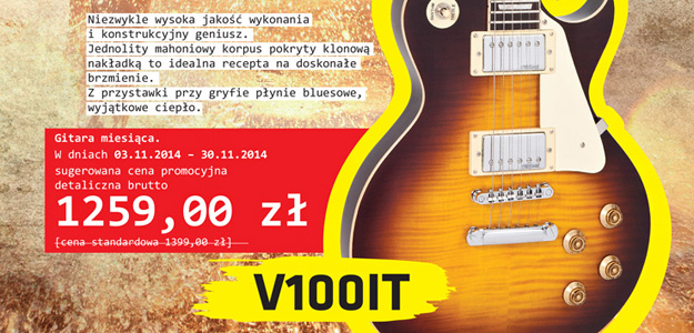 Rusza listopadowa promocja na gitarę Vintage V100IT