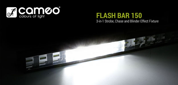 FLASH BAR 150 - Wielofunkcyjna oprawa efektowa Strobe, Chase i Blinder