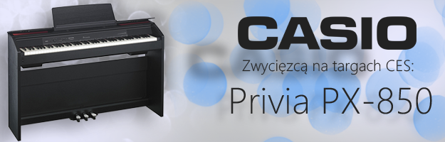 Pianino Casio Privia PX-850 nagrodzone na CES 2013!